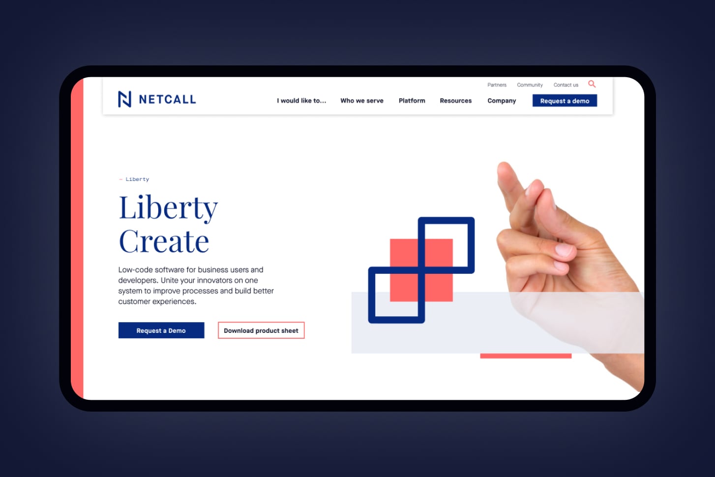Netcall – a new brand and website for a CX company.