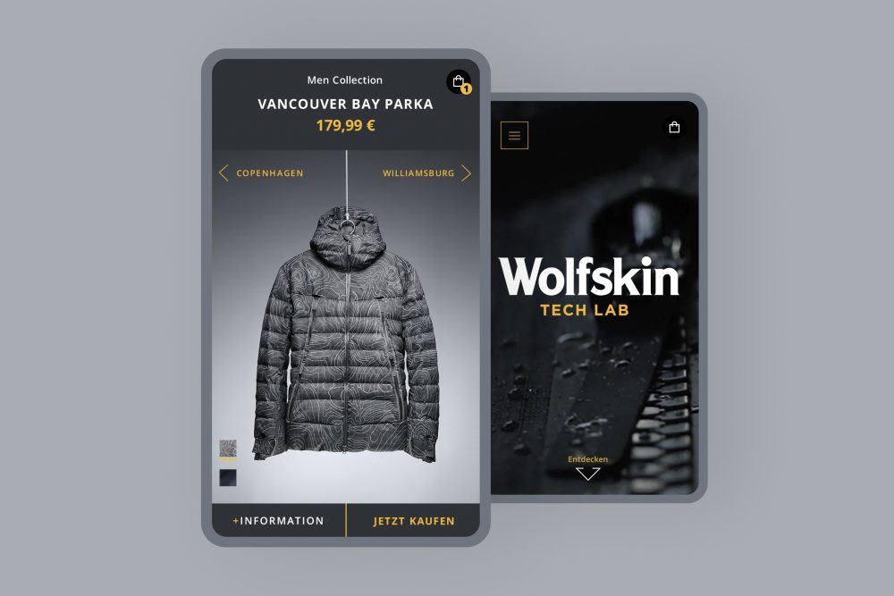 Wolfskin Tech Lab – a microsite for the new Jack Wolfskin collection.